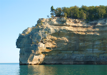 Pictured Rocks National Lakeshore - Munising Michigan located in Michigan's Upper Peninsula! We are located in the Hiawatha National Forest in Michigan's Upper Peninsula and near or along the Pictured Rocks National Lakeshore. The majestic Pictured Rocks are comprised of over 15 miles of shoreline with stone cliffs up to 200' high. Enjoy a number of inland lakes, Lake Superior, rivers, and over 17 waterfalls within Alger County.